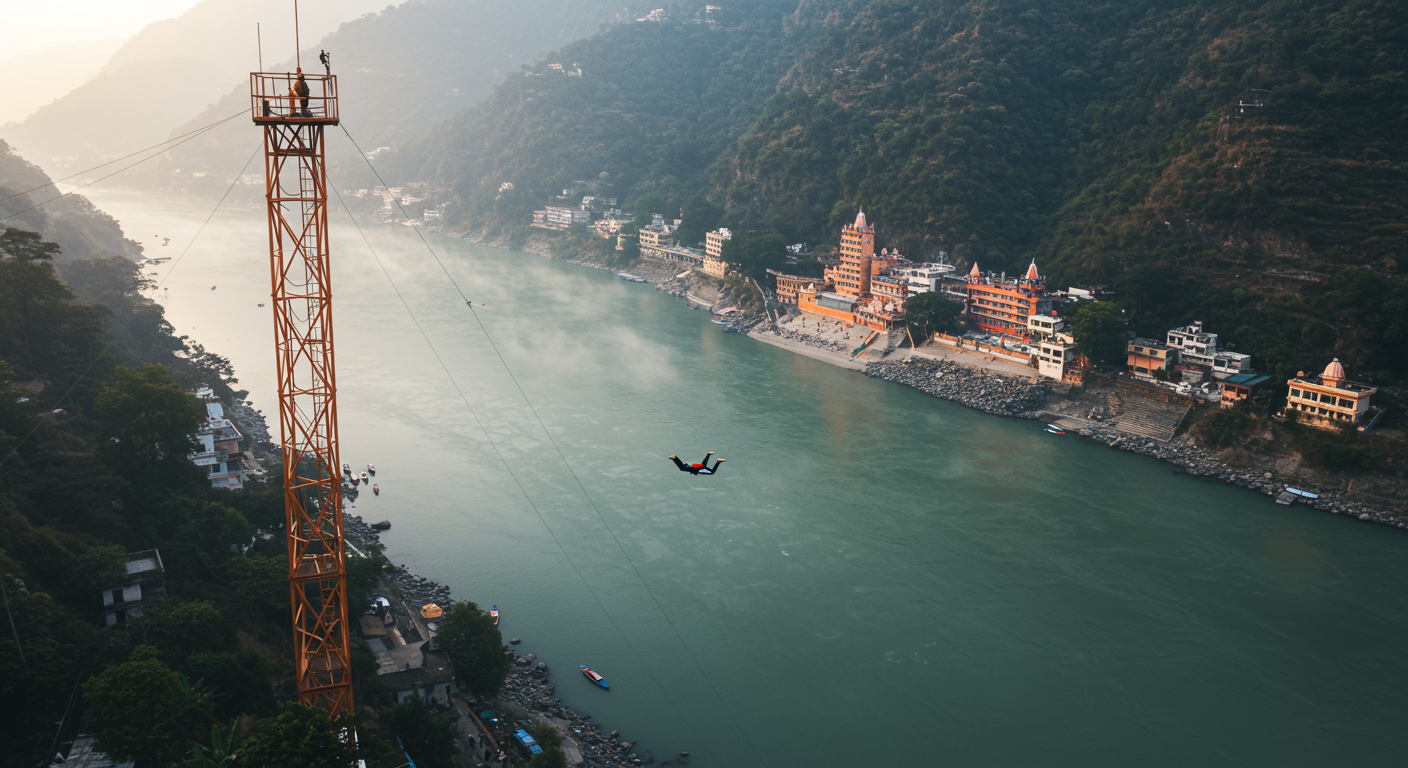 Image for the article 'Soar High: The Ultimate SCAD Jump Rishikesh Experience with BUCKETLISTT' regarding Tourism.