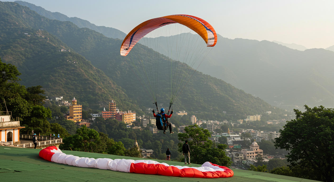 Image for the article 'Soar High: Your Ultimate Paragliding in Rishikesh Adventure with BUCKETLISTT' regarding Tourism.