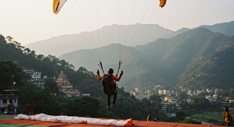 Image for the article 'Soar the Skies: Your Ultimate Guide to Paragliding in explore all Rishikesh adventures on Bucketlistt with BUCKETLISTT' regarding Tourism.