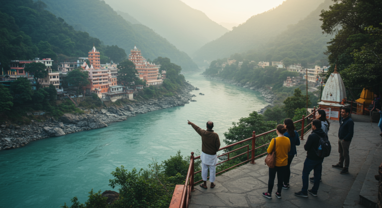 Image for the article 'Soaring Above the Ganges: Your Ultimate Guide to Hot Air Balloon explore all Rishikesh adventures on Bucketlistt' regarding Tourism.