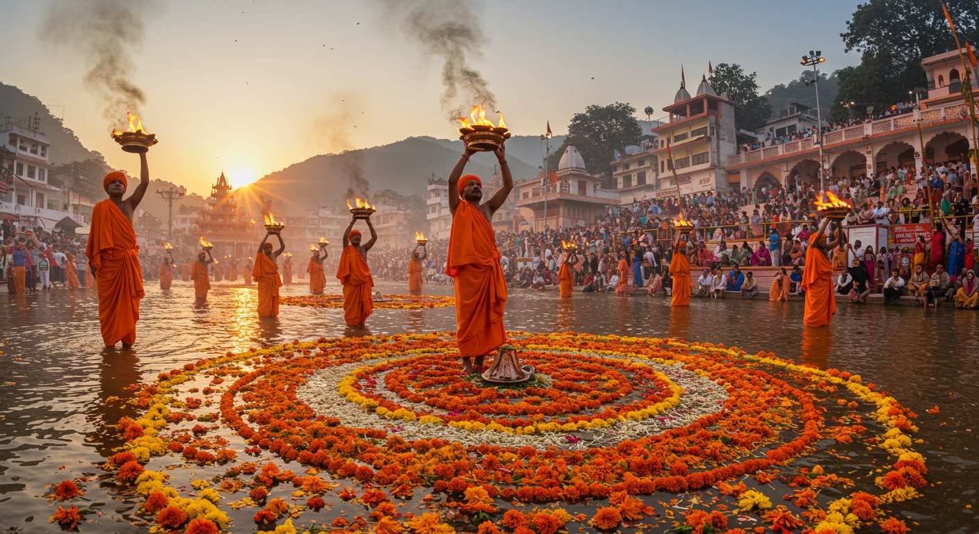 Image for the article 'Soaring Above the Ganges: Your Ultimate Hot Air Balloon Rishikesh Adventure with BUCKETLISTT' regarding Tourism.