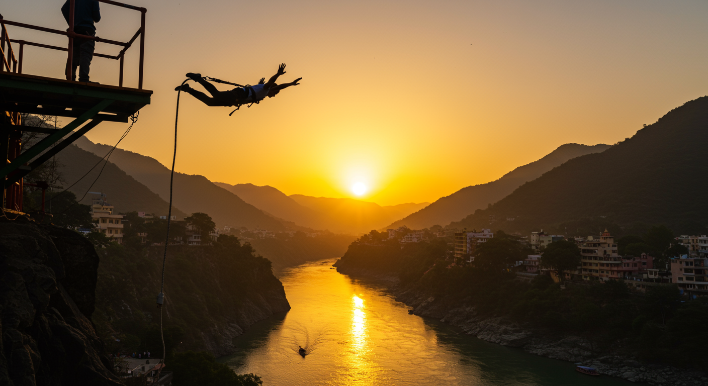 Image for the article 'Ultimate Guide to Bungee Jumping Operator Comparisons Rishikesh: Your Thrill Seeker's Handbook' regarding Tourism.