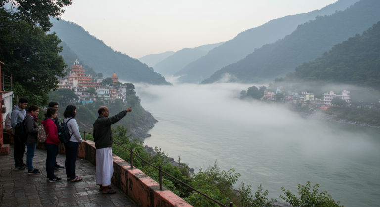 Image for the article 'Unforgettable Couple Trips Rishikesh: Your Ultimate Romantic Getaway Guide' regarding Tourism.