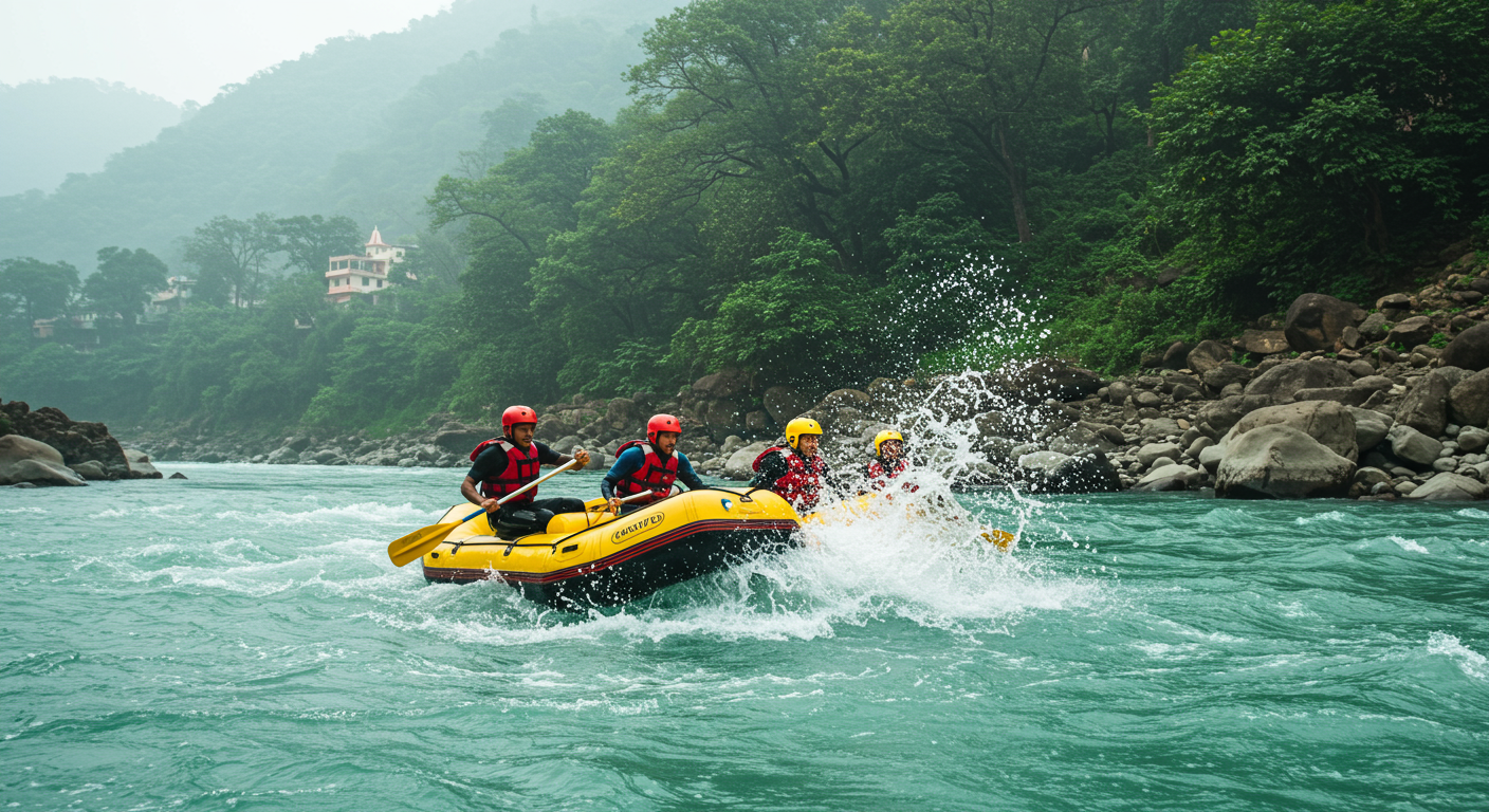Image for the article 'Unleash Your Adventure: Premier River Rafting in Rishikesh with BUCKETLISTT' regarding Tourism.