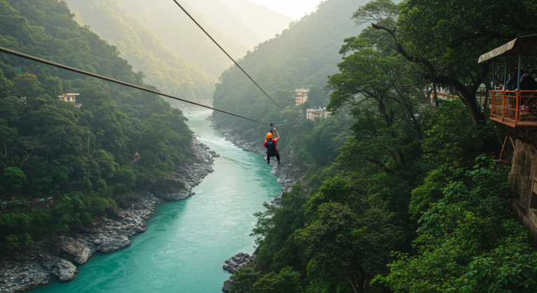 Image for the article 'Unleash the Thrill: Your Ultimate Guide to Flying Fox & Zipline Rishikesh' regarding Tourism.