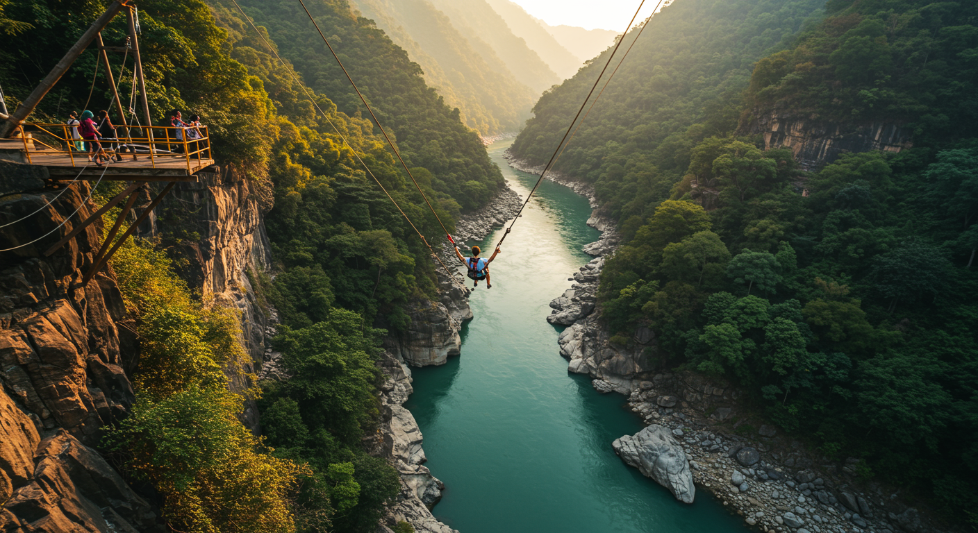 Image for the article 'Unleashing Adventure: BUCKETLISTT's Giant Swing & Tower Swing explore all Rishikesh adventures on Bucketlistt Experience' regarding Tourism.