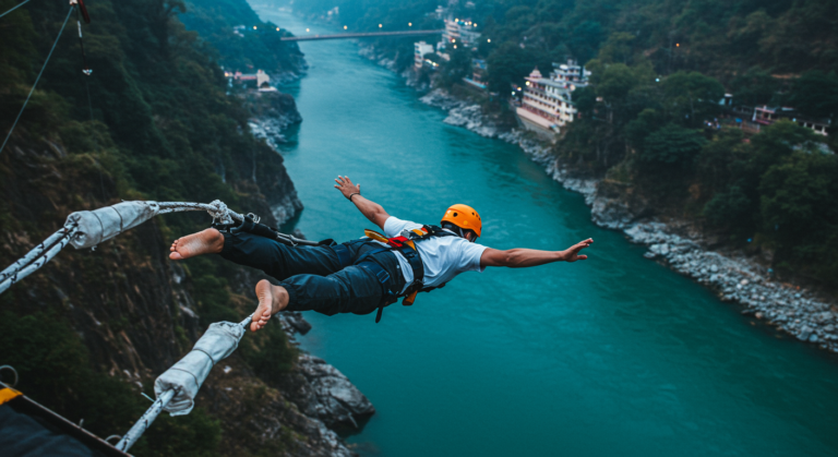 Image for the article 'Unveiling the Best Bungee Jumping Operator Comparisons Rishikesh' regarding Tourism.