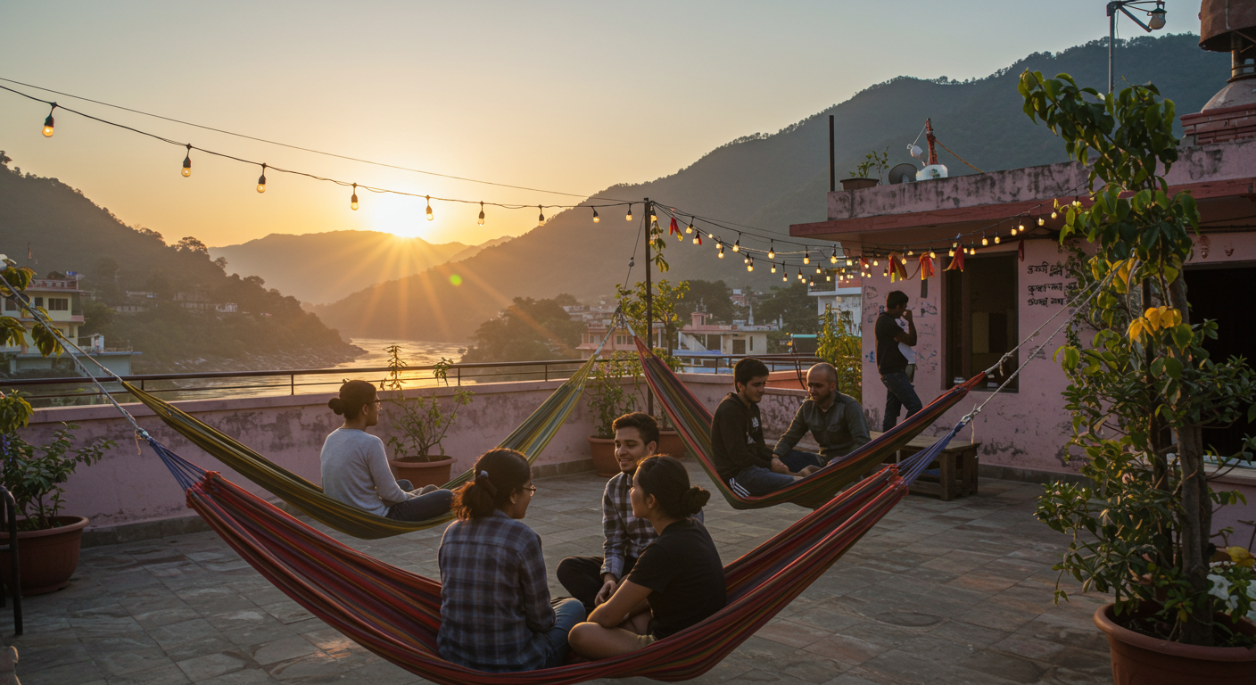 Image for the article 'Unveiling the Best Hostels in Rishikesh: Your Ultimate Guide to an Unforgettable Stay' regarding Tourism.