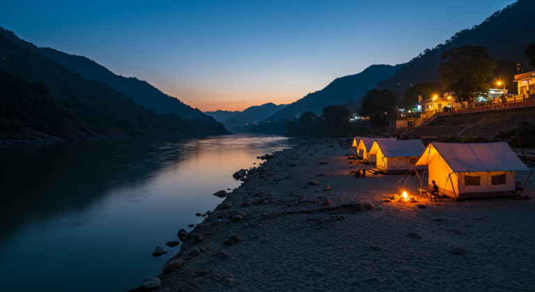 Image for the article 'Unveiling the Best Rishikesh Camping & Stays: Your Ultimate Guide to an Unforgettable Adventure' regarding Tourism.
