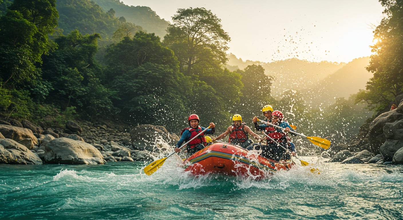 Image for the article 'Why BUCKETLISTT Elevates river Rafting in the adventure capital to Unforgettable Heights' regarding Tourism.