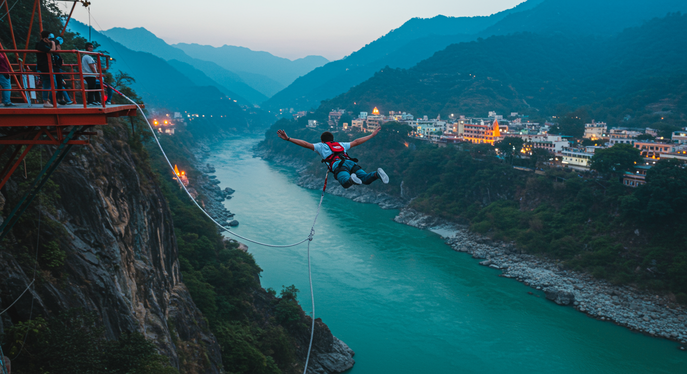 Image for the article 'Why BUCKETLISTT's 111M Bungee is Your Ultimate Bungee Jumping in Rishikesh Adventure' regarding Tourism.