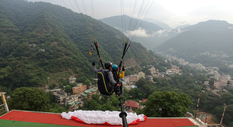 Image for the article 'Your BUCKETLISTT Guide to Paragliding in Rishikesh: A Unique Adventure Above the Ganges' regarding Tourism.