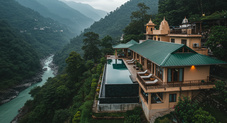 Image for the article 'Your Expert Guide to Finding the Best Hotels in Rishikesh' regarding Tourism.