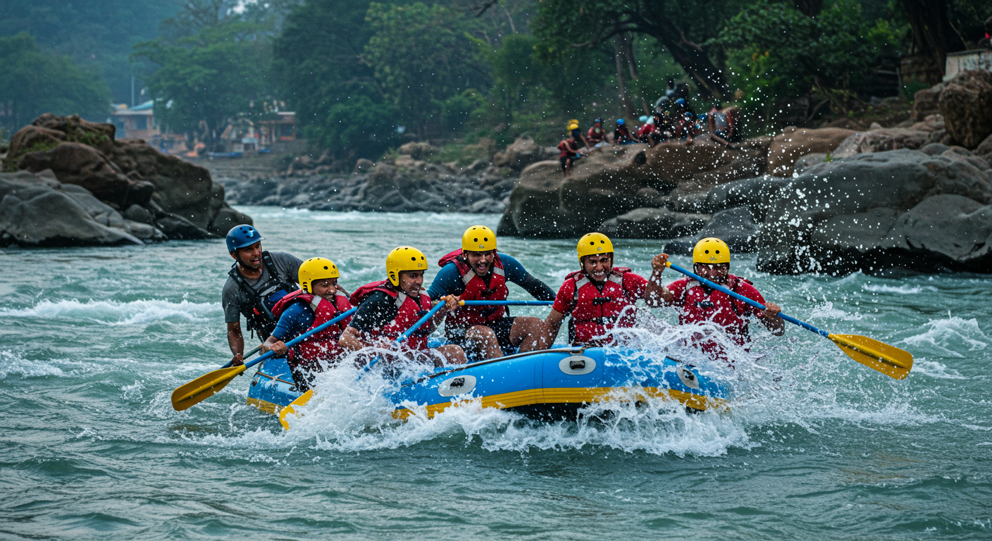 Image for the article 'Your Extreme River Rafting in Rishikesh Adventure Proof with BUCKETLISTT' regarding Tourism.