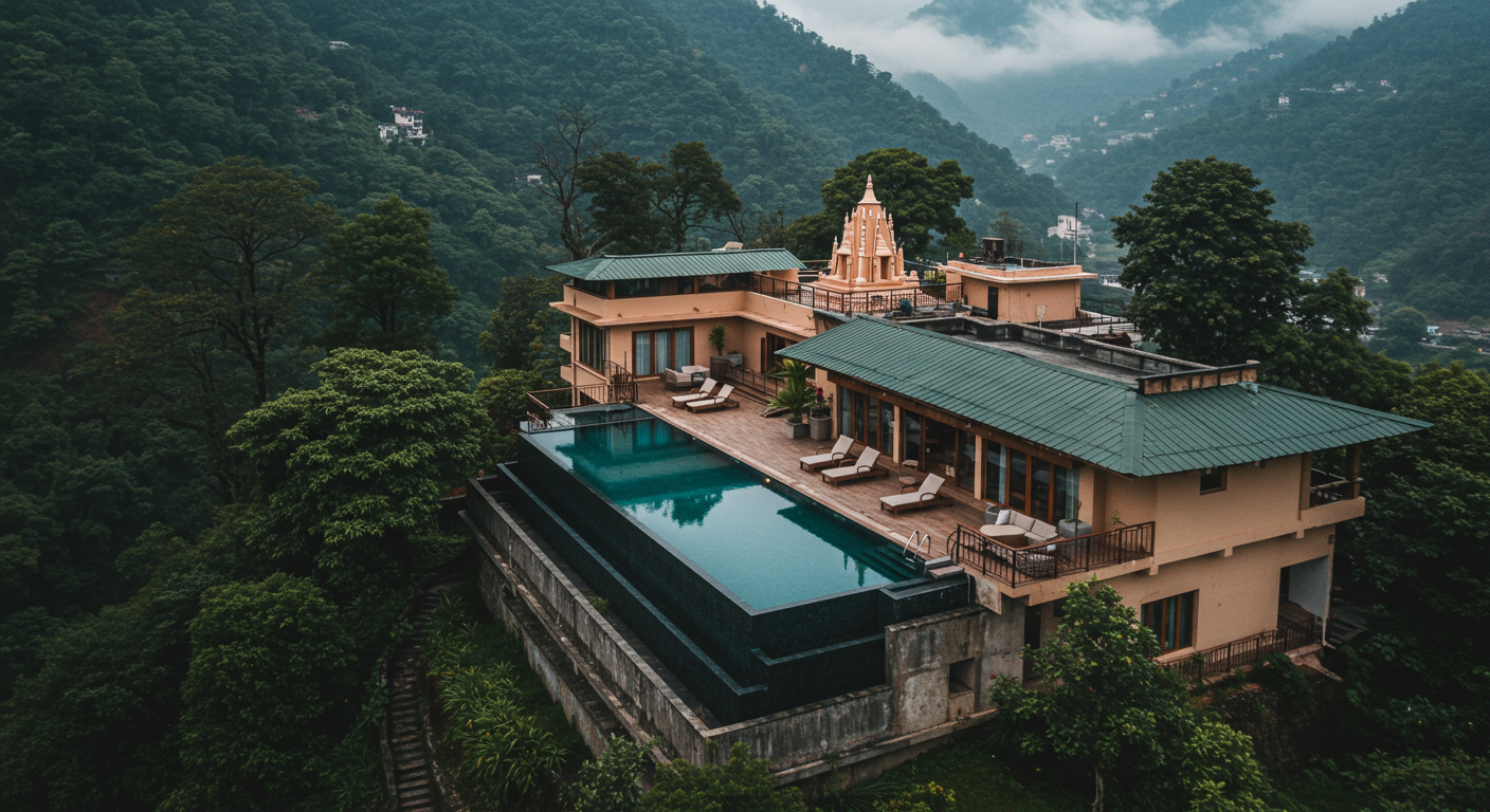 Image for the article 'Your Ultimate Guide to Finding the Best Hotels in Rishikesh' regarding Tourism.