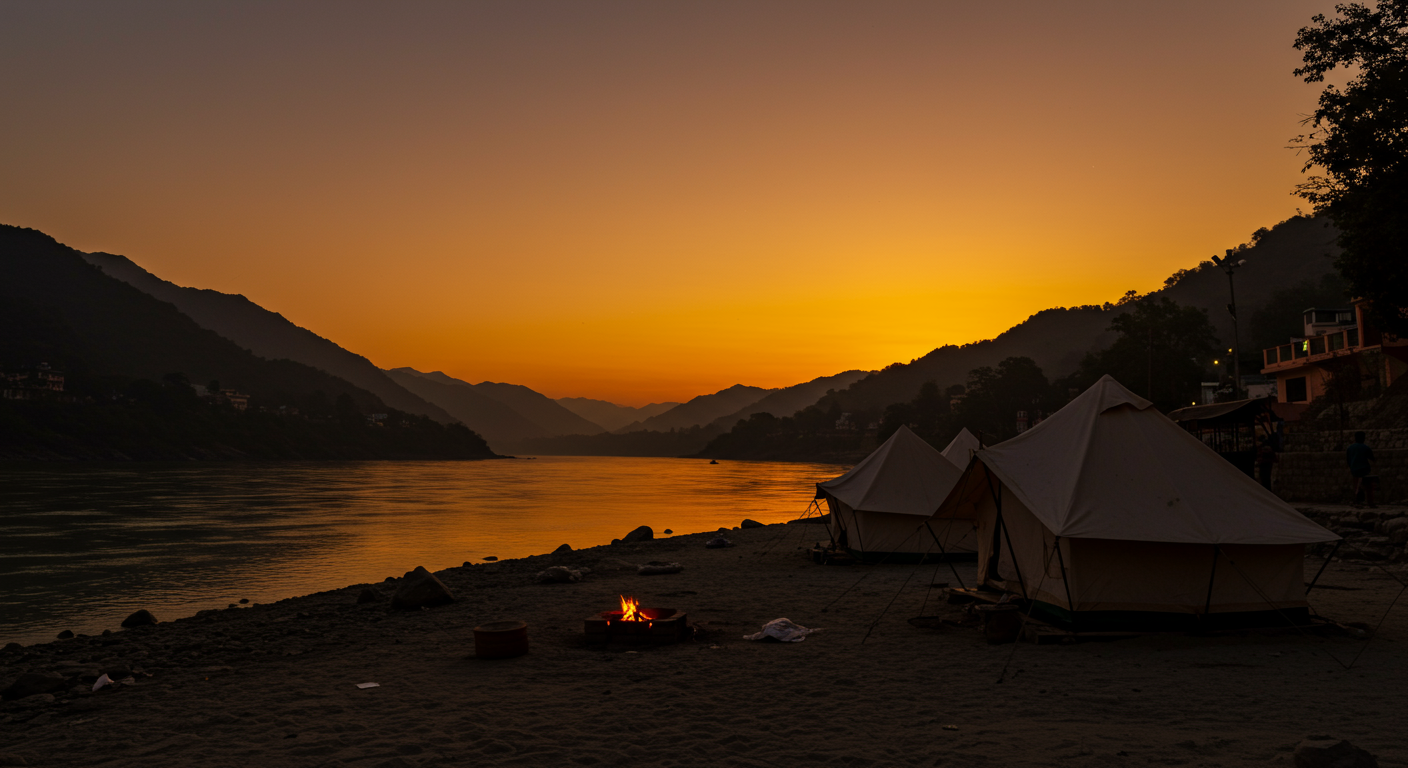 Image for the article 'Your Ultimate Guide to Rishikesh Camping & Stays: Essential Planning for an Unforgettable Adventure' regarding Tourism.