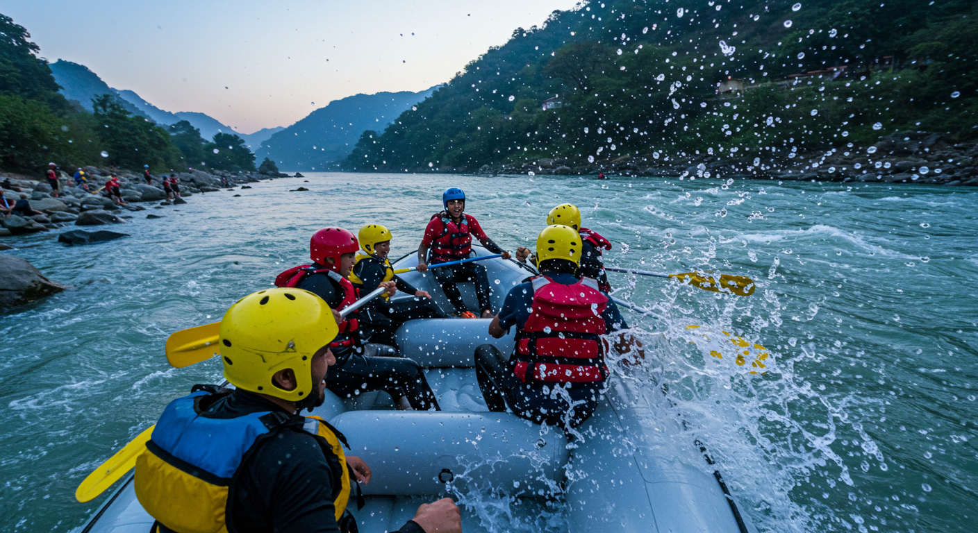 Image for the article 'Your Ultimate Guide to River Rafting in Rishikesh with BUCKETLISTT' regarding Tourism.
