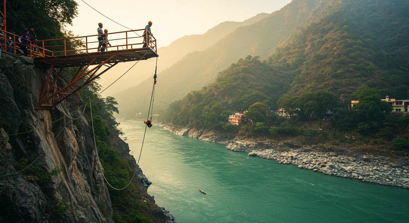 Image for the article 'skywalk & cliff jumping rishikesh: Conquer Every Thrill with BUCKETLISTT's Ultimate Package' regarding Tourism.