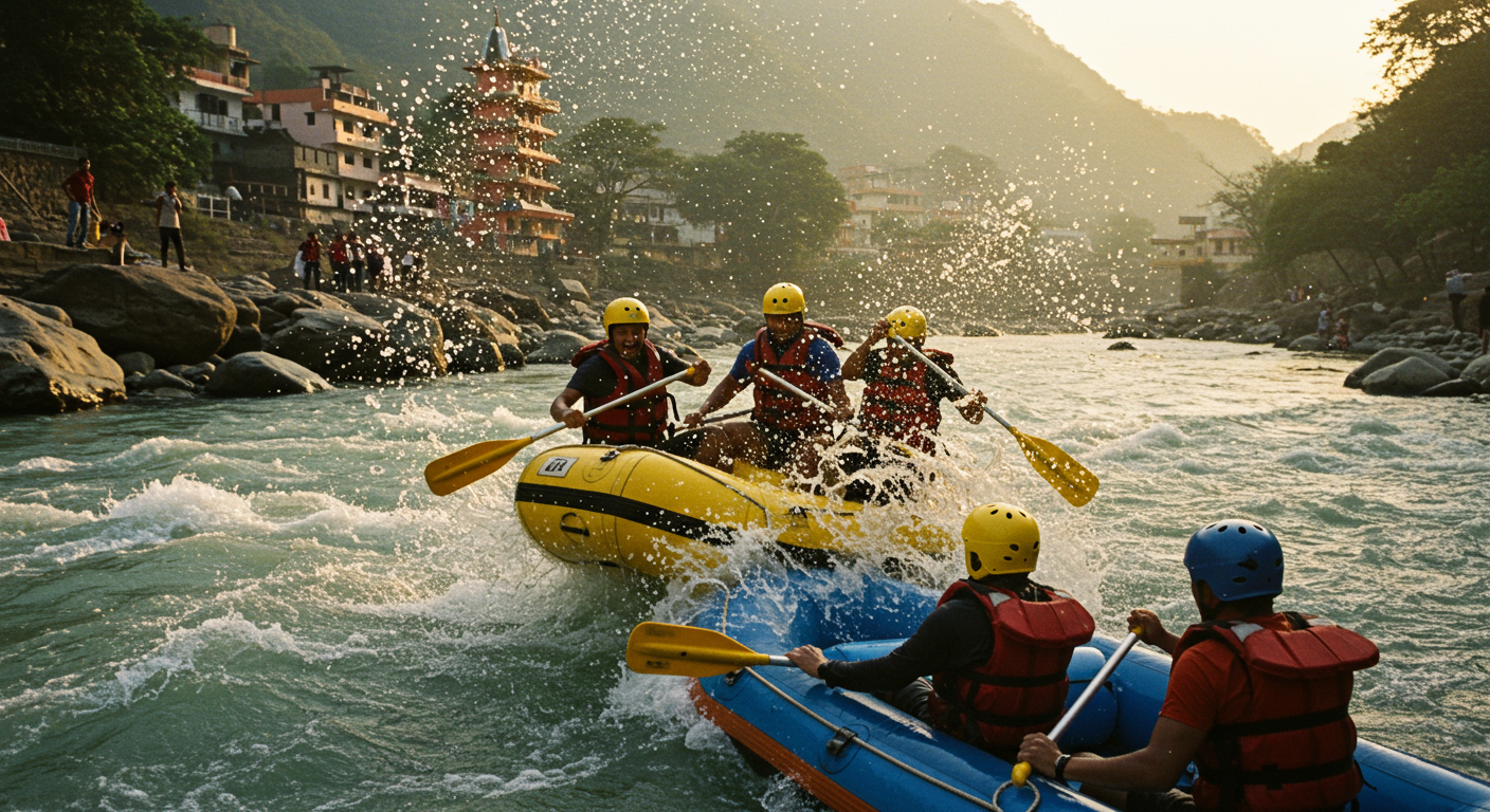Image for the article 'Achieve Peak Thrills: Your Ultimate Guide to river Rafting in the adventure capital' regarding Tourism.