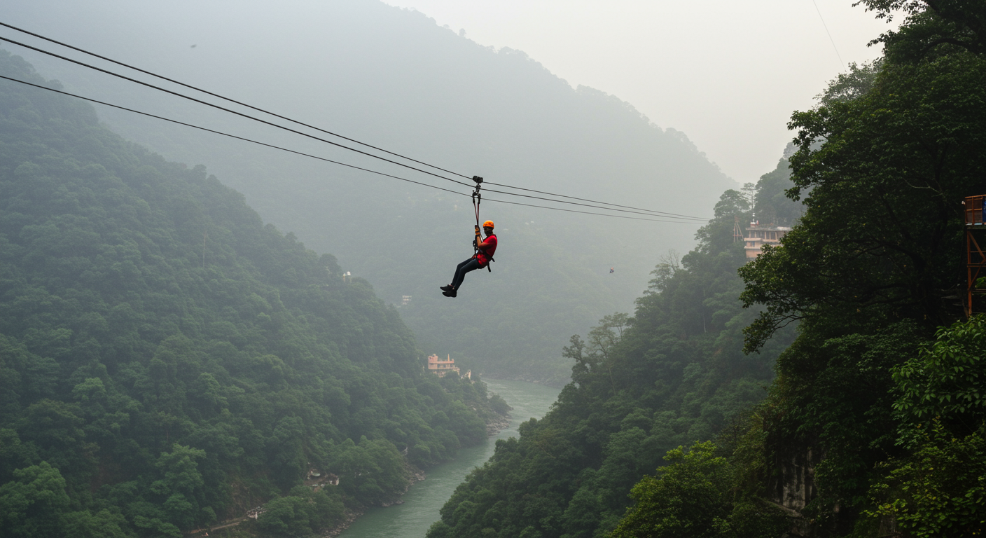 Image for the article 'BUCKETLISTT's Flying Fox & Zipline explore all the adventure capital adventures on Bucketlistt: Experience Safety & Speed for Aerial Fun' regarding Tourism.