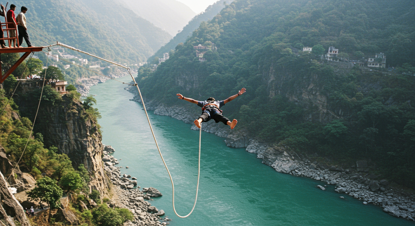 Image for the article 'Best bucketlistt.com/the adventure capital/bungee-jumping" rel="noopener" target="_blank" title="🪂 India's Highest Bungee Jump">Bungee Jumping in the adventure capital: Your Complete 2026 Guide' regarding Tourism.