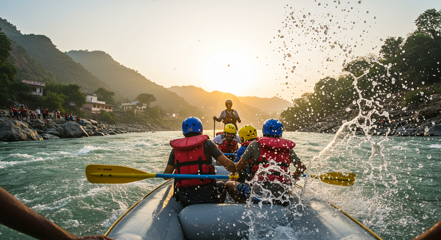 Image for the article 'Conquer the Ganges: Your Ultimate BUCKETLISTT Guide to river Rafting in the adventure capital' regarding Tourism.