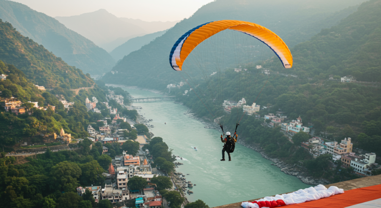 Image for the article 'Conquering the Skies: Your Ultimate Guide to Paragliding in explore all the adventure capital adventures on Bucketlistt with BUCKETLISTT' regarding Tourism.
