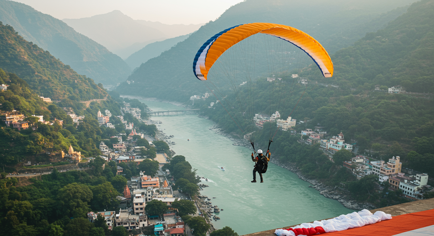 Image for the article 'Conquering the Skies: Your Ultimate Guide to Paragliding in explore all the adventure capital adventures on Bucketlistt with BUCKETLISTT' regarding Tourism.