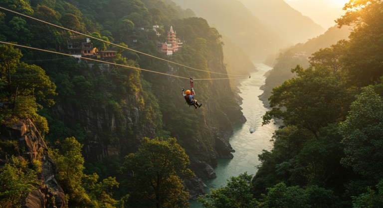 Image for the article 'Experience BUCKETLISTT's Thrills: Your Guide to Flying Fox & Zipline explore all the adventure capital adventures on Bucketlistt' regarding Tourism.