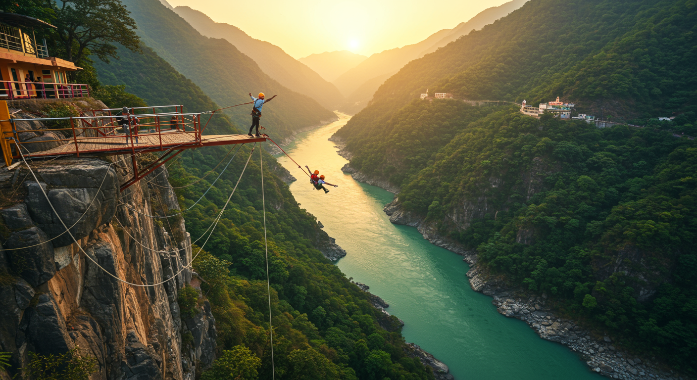 Image for the article 'Experience Epic Thrills: BUCKETLISTT's Guide to skywalk & cliff jumping explore all the adventure capital adventures on Bucketlistt' regarding Tourism.