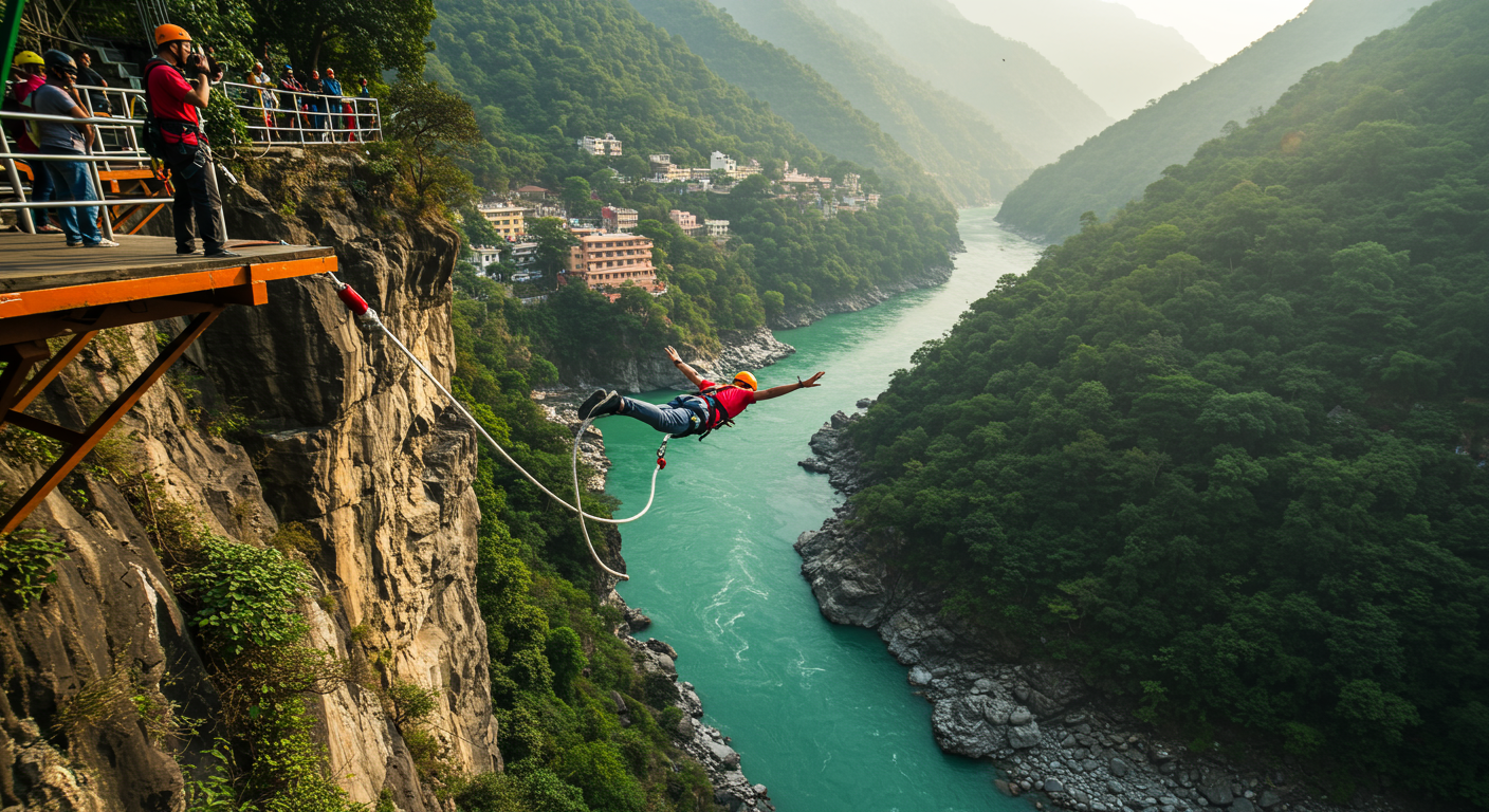 Image for the article 'Maximize Your Thrill: Experience BUCKETLISTT's Bungee Jumping in the adventure capital for Unforgettable Views' regarding Tourism.