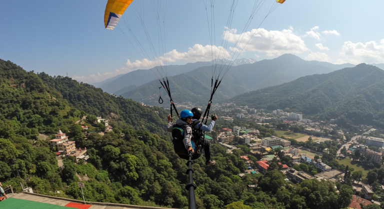 Image for the article 'Soar the Skies: Experience BUCKETLISTT's Himalayan Paragliding in the adventure capital' regarding Tourism.