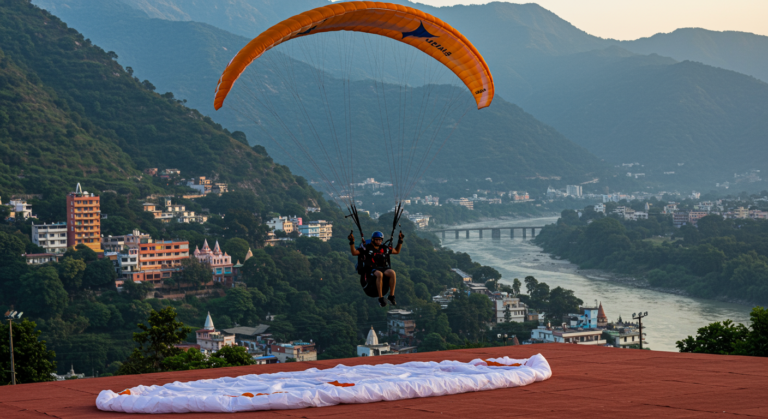 Image for the article 'Soaring Above the Sacred: Your Ultimate Guide to Paragliding in explore all the adventure capital adventures on Bucketlistt with BUCKETLISTT' regarding Tourism.