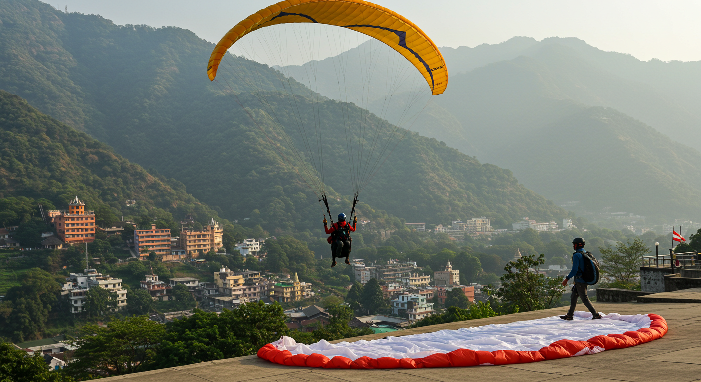 Image for the article 'Soar Above the Sacred Skies: Your Ultimate Guide to Paragliding in bucketlistt.com/the adventure capital" rel="noopener" target="_blank">explore all the adventure capital adventures on Bucketlistt' regarding Tourism.